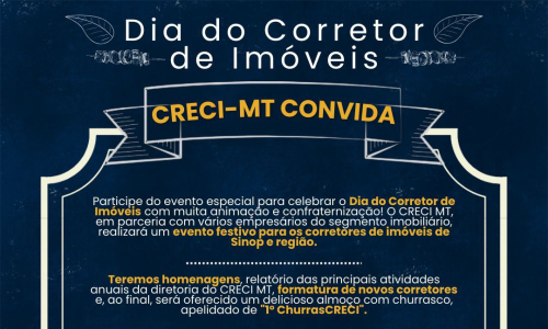 Imagem CRECI-MT PROMOVE EVENTO EM SINOP COM HOMENAGENS, FORMATURA DE NOVOS CORRETORES E BALANÇO DAS AÇÕES DA DIRETORIA - CRECI-MT